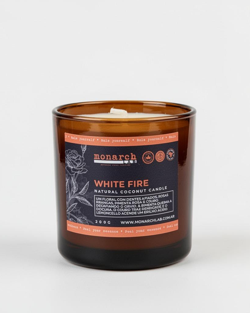 White Fire - Vela Aromática 200g